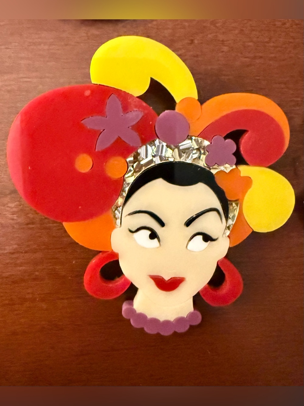 Deer Arrow Art of Gemini First Release Carmen Miranda Brooch